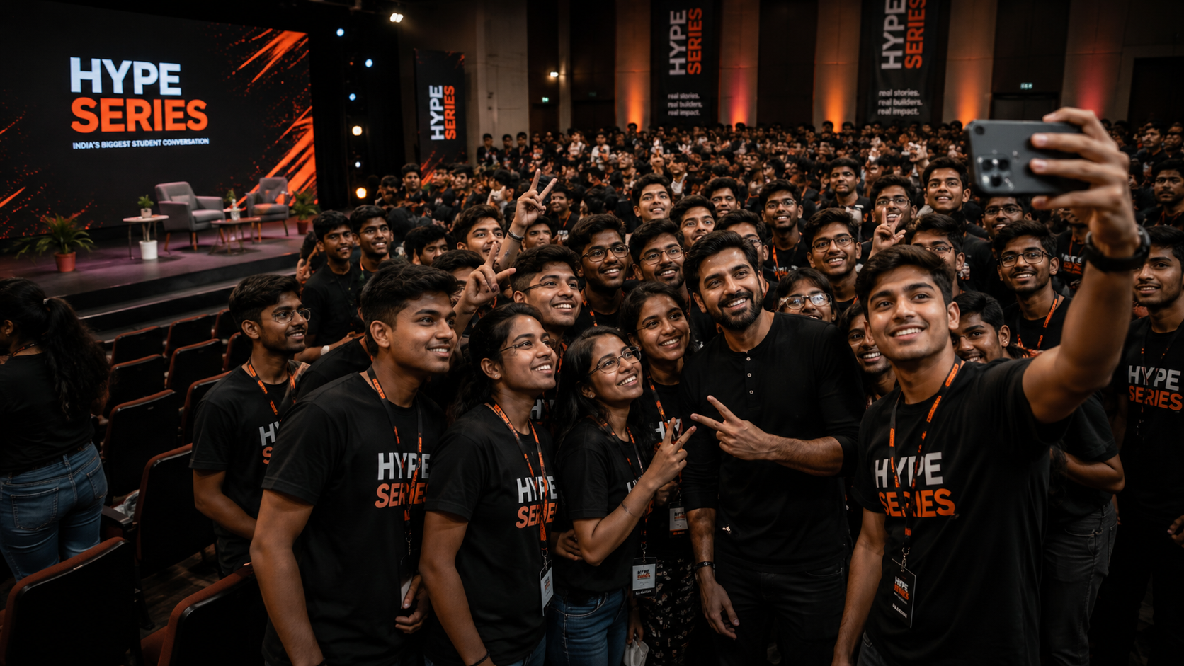 A massive crowd at a Hype Series event